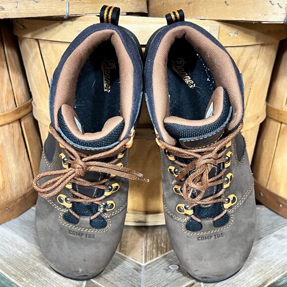 Danner Vicious 4.5" Brown Orange GTX Waterproof Safety Toe Work Boots Men Size 9 - Picture 10 of 12